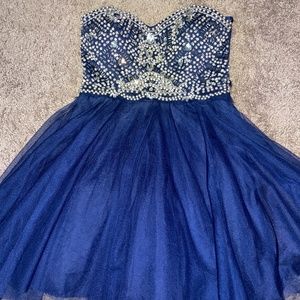 Blue Prom dress